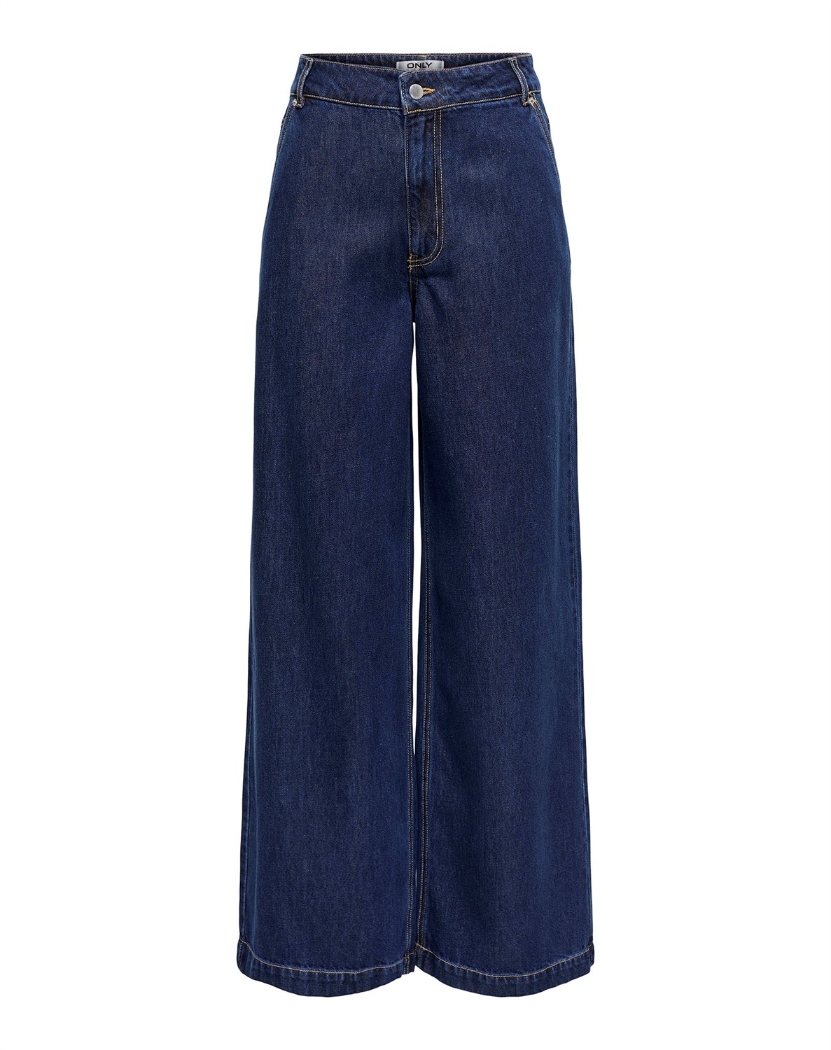 ONLIngrid Waist Wide Denim Jeans - Dark Blue Denim